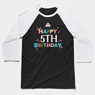 Happy Birthday 5. Geburtstag Baseball T-Shirt